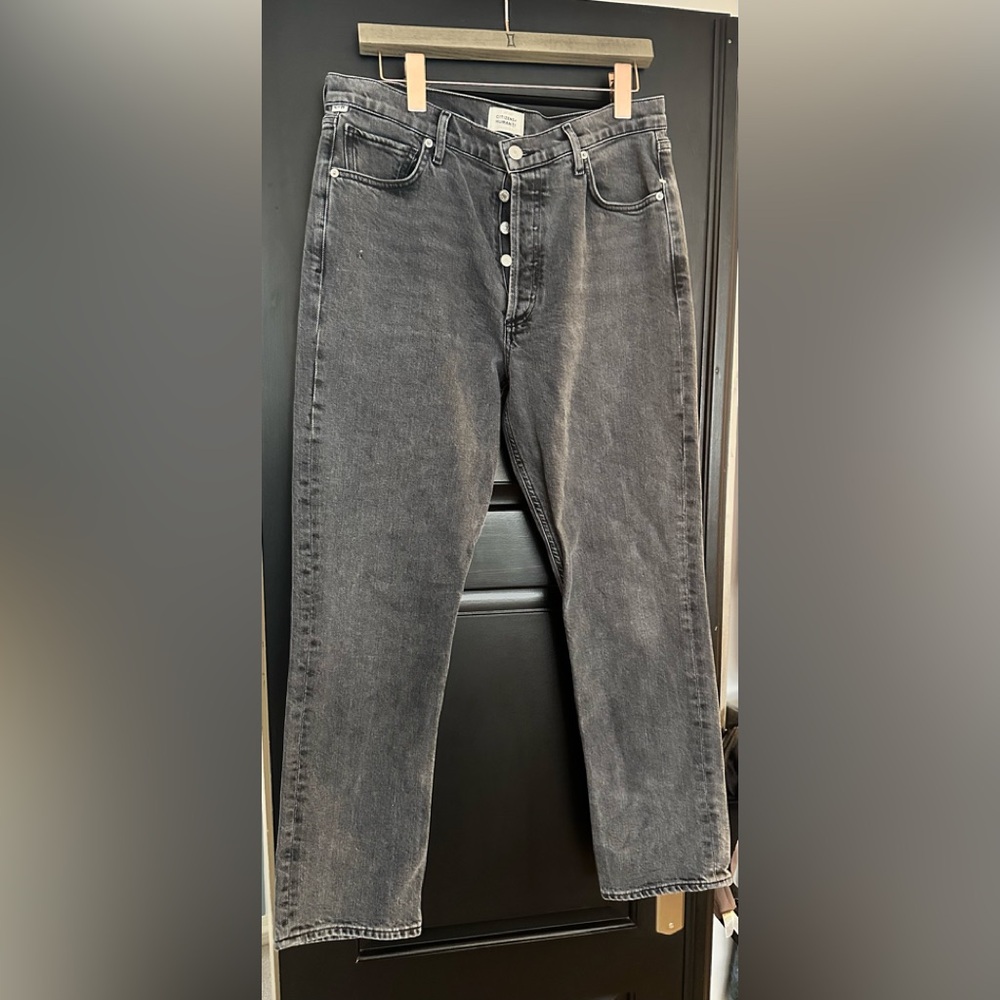 Citizens Of Humanity Gray Straight Jeans-Womens